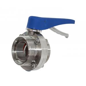 DIN DN 32 Sanitary Butterfly Valve, Thread/Thread (multi-position handle)